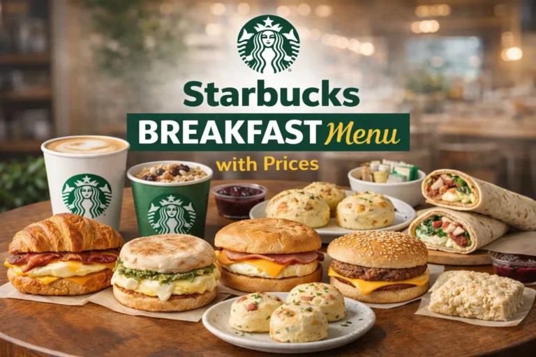 Starbucks Breakfast Menu with Prices