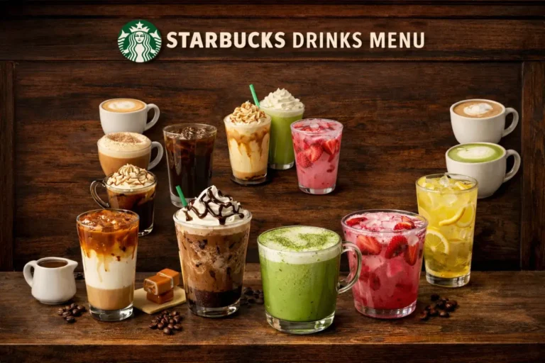 Starbucks Drinks Menu with Prices