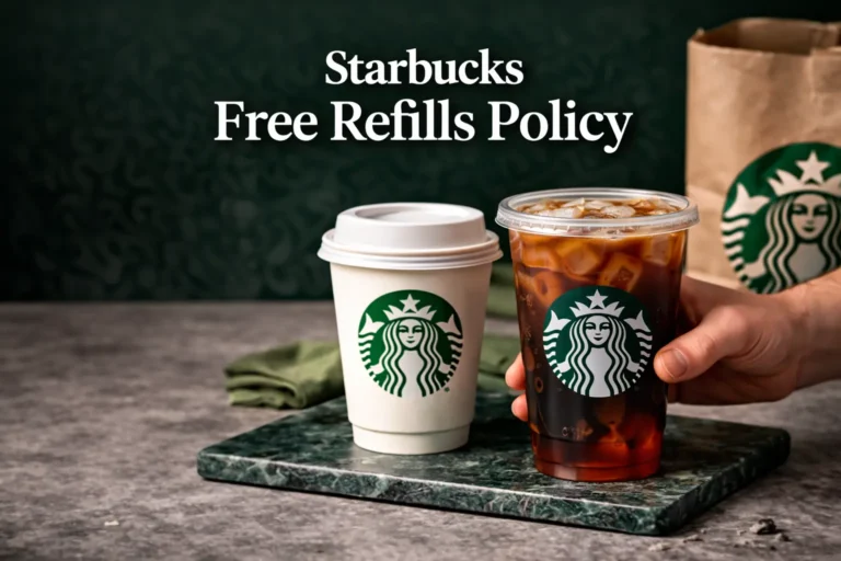 Starbucks Free Refills Policy